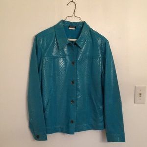 Bright Turquoise Jean Jacket
